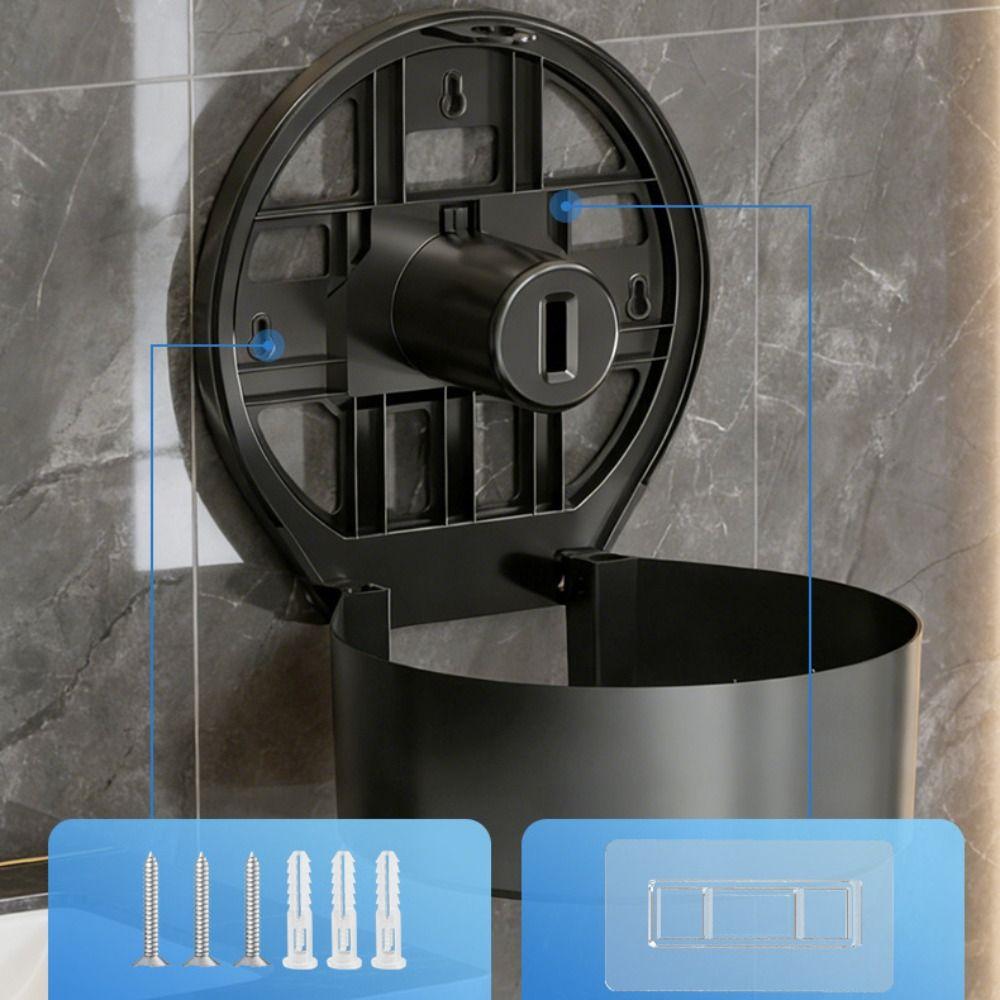 No Punching Large Roll Paper Holder Large Capacity Toilet Paper Dispenser  Public Restroom