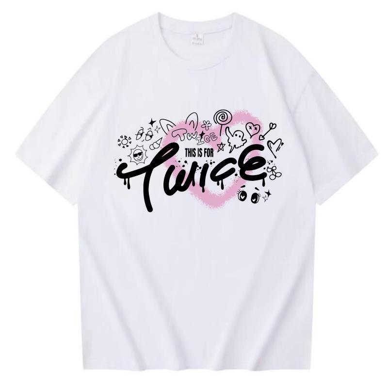 This Is for World Tour Fashion 2025 Cotton T-shirt Harajuku Women Girl O-neck Kpop Lovelys Girls O-neck Casual Shirt Gift Tops