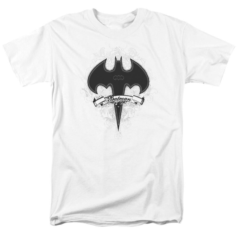 26 Batman Gothic Gotham Logo T Shirt Licensed Comic Book Tee White Unisex T-Shirt XXXL