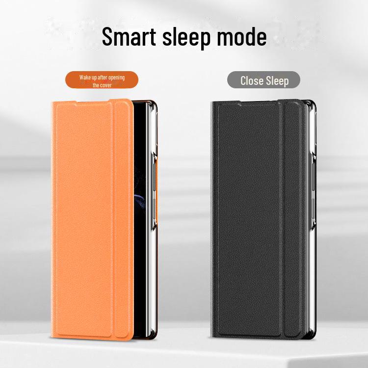 Ultra-Thin Leather Stand Case for Xiaomi MIXFold2 - Protective Folding Cover