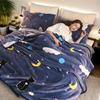 Soft Blanket Warm Coral Fleece Blankets Floral Cartoon Plaid Winter Sheet Bedspread Sofa Throw Mechanical Wash Leisure Covering
