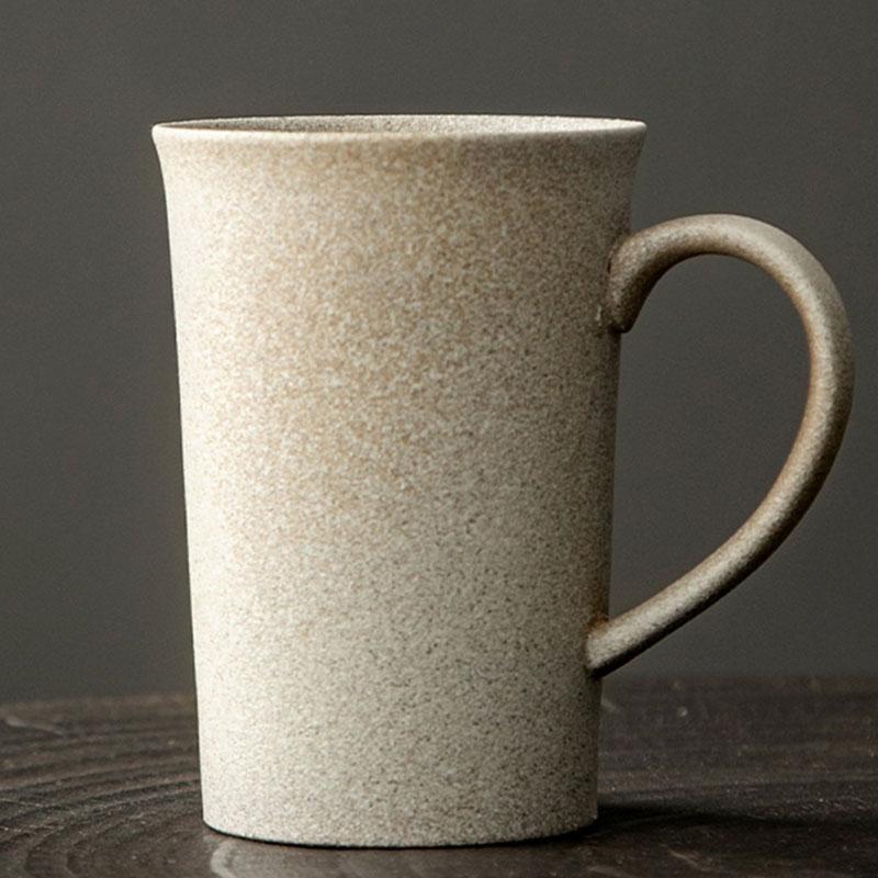 

Винтажная керамическая кофейная кружка в японском стиле с ручкой, чашка для чая, молока, пива, воды для дома, офиса, посуда 310ML