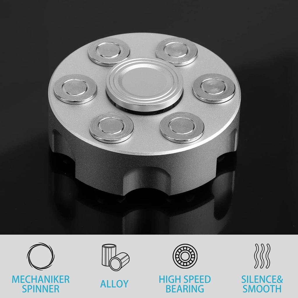 Cool Alloy Fidget Spinner Metal Toy,Fidget Cube Chain Toys Small Sensory Gadget Finger Hand Spinner Focus Desk Spining Top Toy Party Prizes Goody Bag