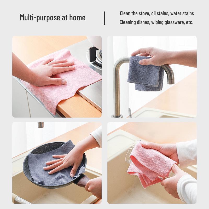 Reusable Lint-Free Absorbent Tearable Kitchen Dishcloth Roll