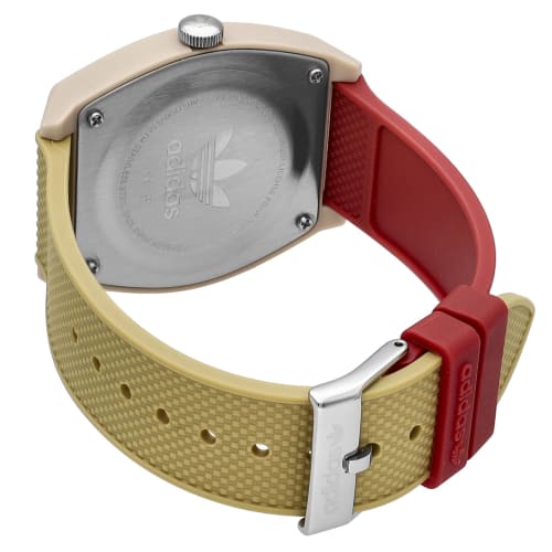 Adidas Originals Swatch PROJECT TWO GRFX Watch, Beige Resin Dial, Quartz Movement, Water Resistant to 5 ATM, 36mm, China Watch AOST23056, Multicolor