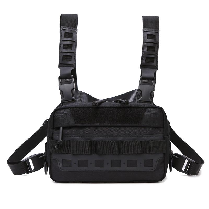 Tactical Multi-Functional Chest Vest Bag with Molle Expansion for Fishing and Workwear