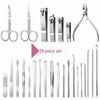 26-Piece Nail Clippers & Manicure Tool Set with Zipper Pouch