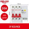 Delixi DZ47sLE Air Switch Circuit Breaker with Leakage Protection (1-4P, Single/Three-Phase, N)