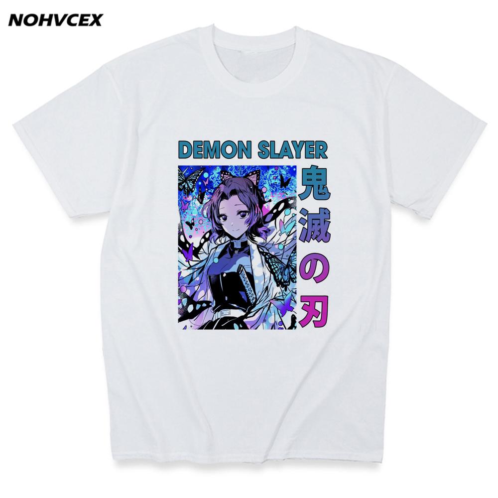 Nezuko Men Cotton T Shirt Demon Slayer Kimetsu No Yaiba Kamado Tanjirou Anime Manga Tees 3XL