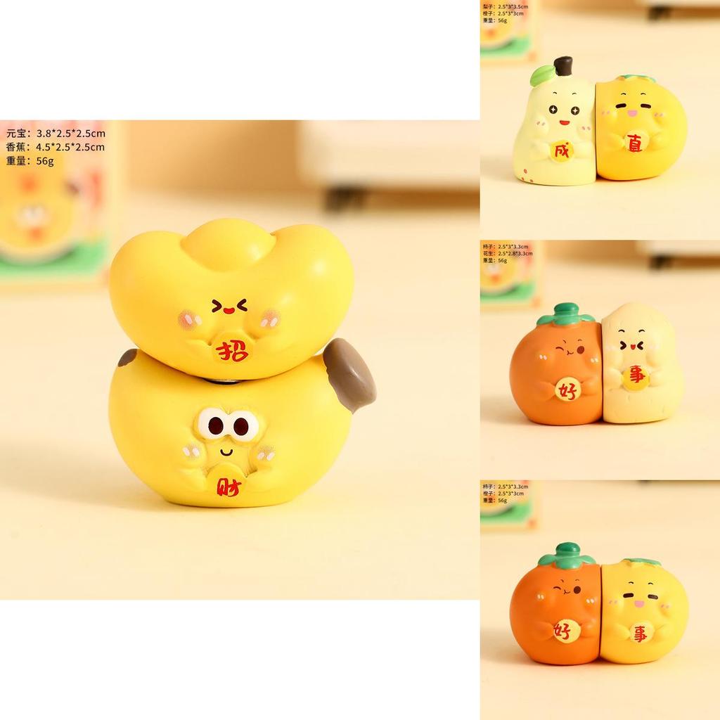 Originale kreative Segensfrucht Paar Figur Magnet Schreibtischdekoration für Büro