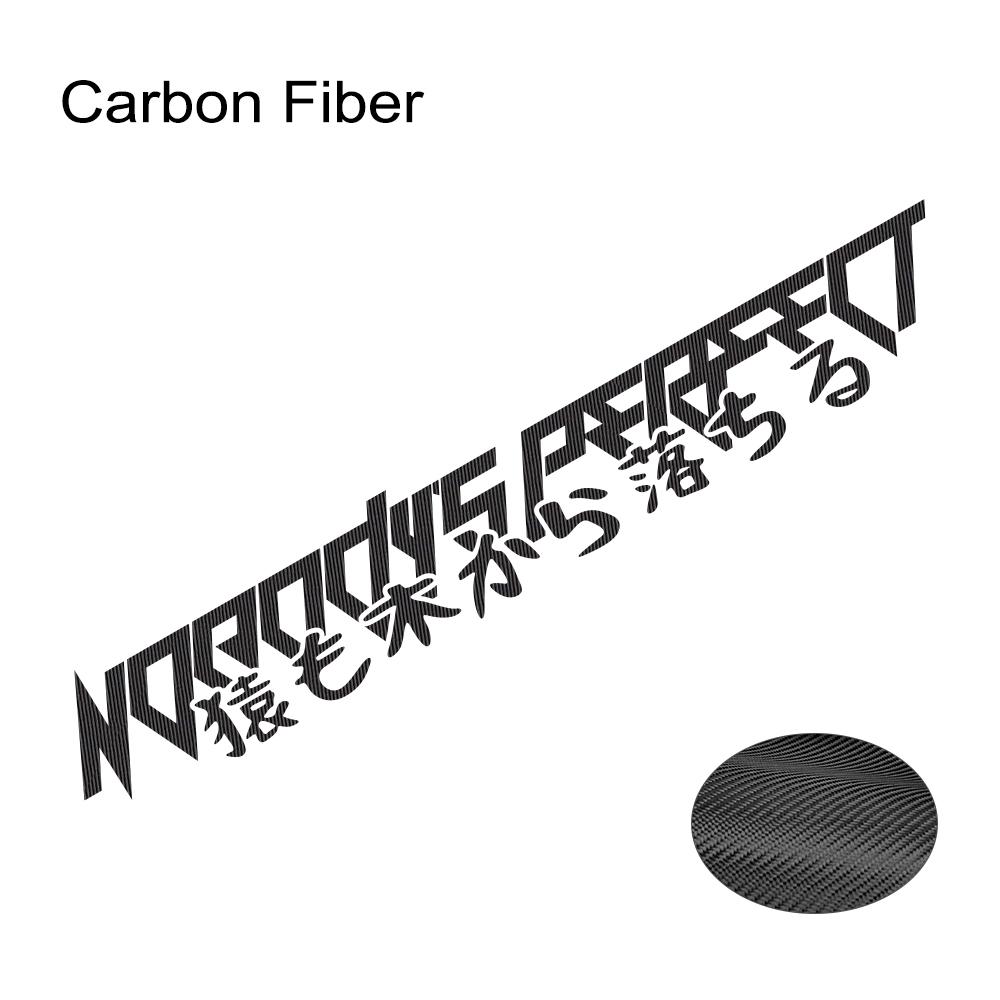 Nobody's Perfect JDM Slogan Car Windshield Banner Stickers Automobile Windscreen Vinyl Decal Car Styling Decoration Accessories