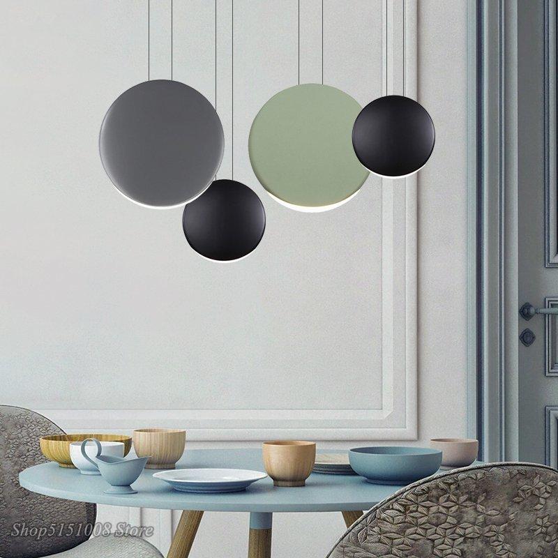 Scandinavian Modern Pendant Lights Minimalist Living Room Dining Room Pendant Lamp Bar Creative Crescent Light Lighting Fixtures