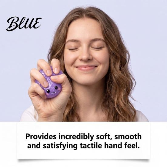 TPR Stress Ball Halloween Dumpling Squeeze Toy Pumpkin Ghost Bat Steamed Bun Sensory Toy Relaxation for Relief Fidget Party Favors Anxiety Relief