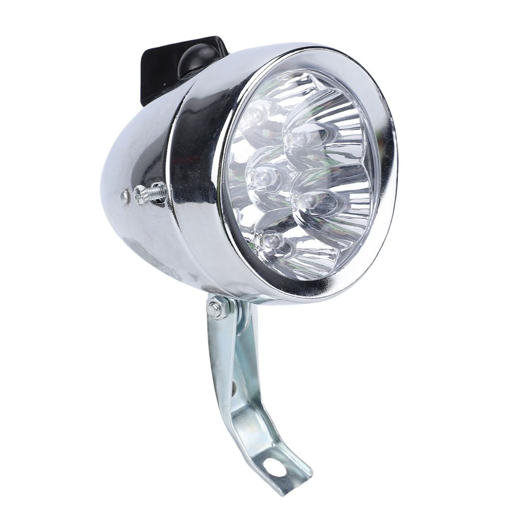 Vintage Front Light Retro Bike Front Lamp 6 LED Headlight with Bracket for Night Riding Cycling