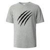 Claw Marks Simplicity Graphic T-Shirts Summer Breathable Comfortable Pure Cotton Tops For UnisexO-neck Oversize Clothing