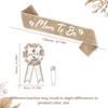 Welcome baby party tin chest flower shoulder strap silk satin set mom dad to be linen strap for baby shower