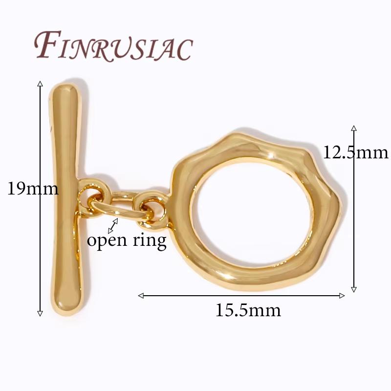 18K Gold Plated Toggle Clasps For Jewelry,Brass Metal Clasps For Bracelets,OT Clasp,Jewelry Making Supplies,DIY Accessories,