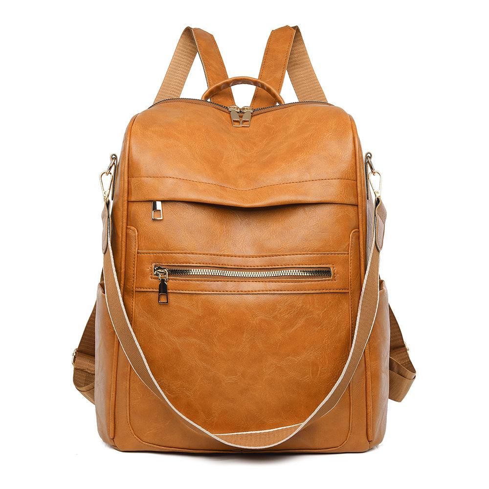 Korean Version of Foreign Style Women's Backpack Ins Style Simple Niche Fashion Commuter Schoolbag Multi-functional Storage Shoulder Bag