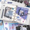 20-Piece Large-Size Classic English Phrase Stickers, Elegant Serif Fonts, Self-Adhesive for Journal & Scrapbook