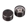 1 Stück 22X12Mm 6Mm D-Typ Wellenloch Potentiometer Bedienknopf für Lautstärke Ton Knöpfe Schwarz