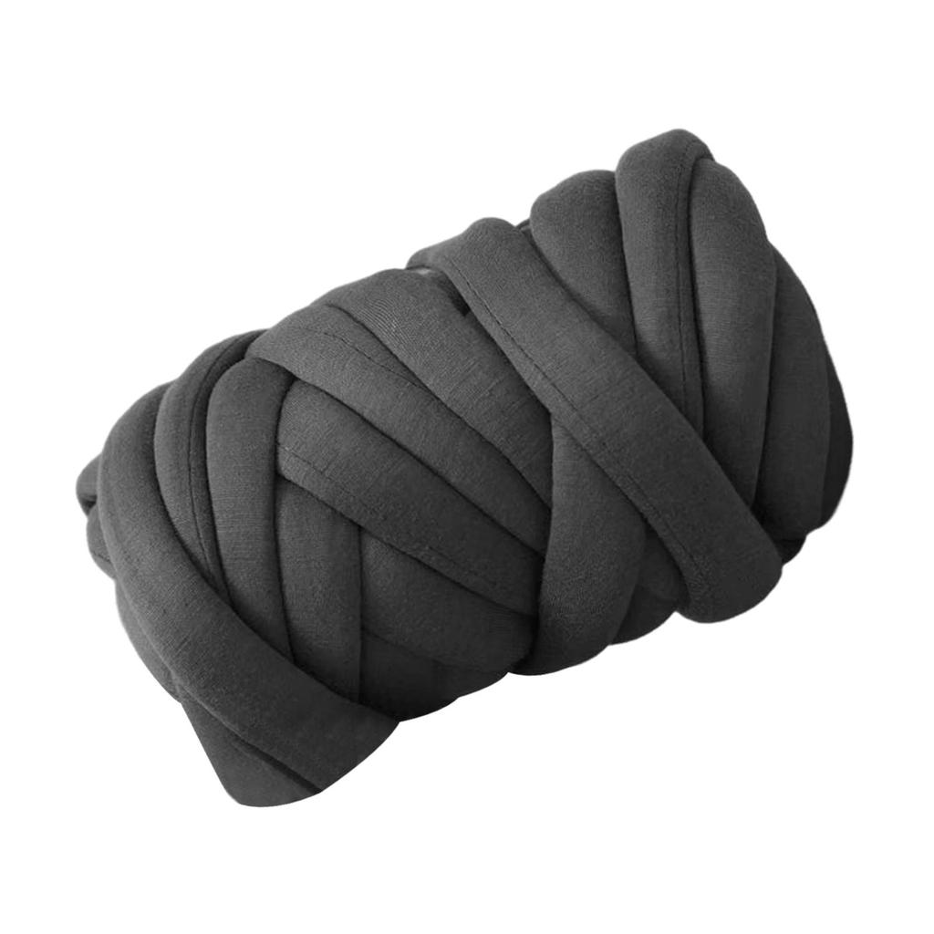 Cotton Polyester Chunky Yarn Arm Knitting Yarn Knitting Jumbo Tubular Yarn Bulky Yarn for Pillow Crochet Weaving Cushion Pet Bed