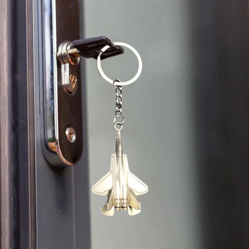 Artistic Fighter Jet Keychain Based On J-35A Model Excellent Pendant for Enthusiasts Decoration and Gift Selection