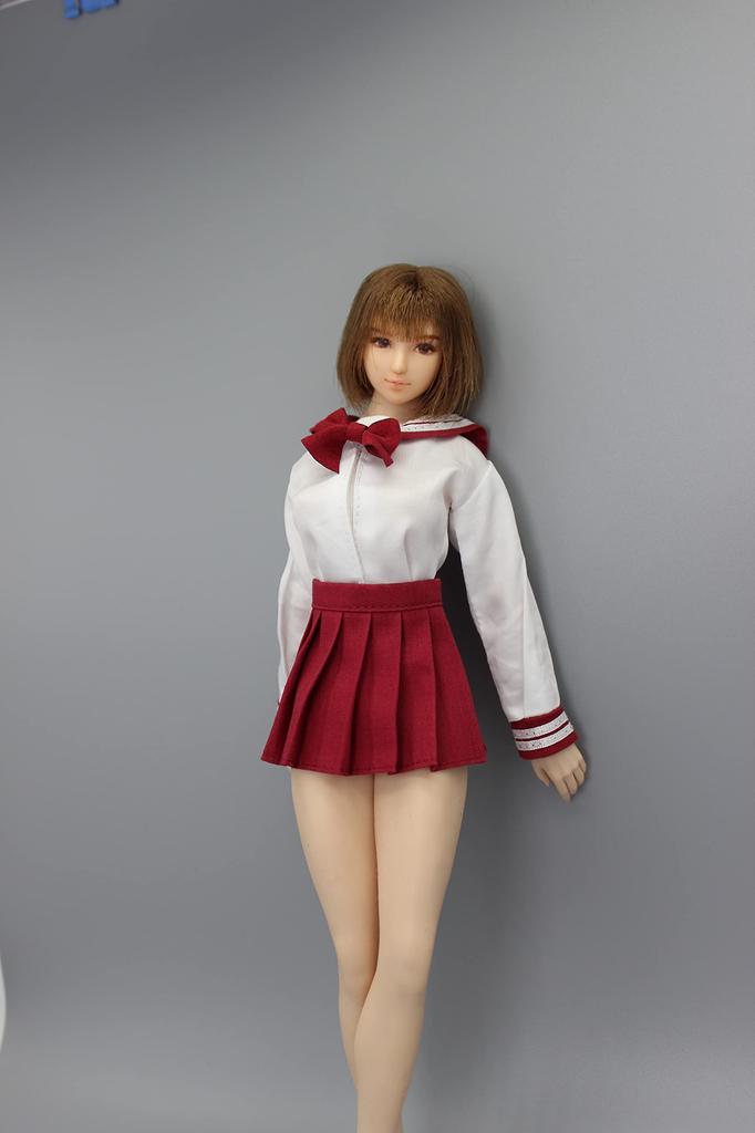 Scale Figure Female School Student Cute Pure Sailor Uniform Set Compatible with TBLeague Figures and Head Not [TOYBARJAPAN] 1/6 Accessories/Slender