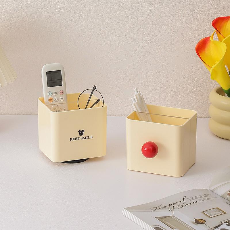 Style Office Stationery Pen Holder, Office Student Desktop Oil Painting Brush Stationery Storage and Organization Pen Holder