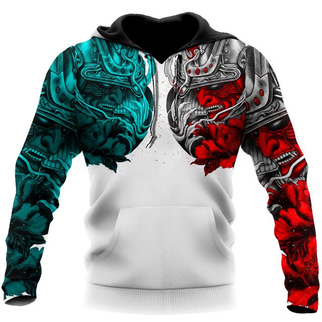 Японская татуировка самурая с 3D принтом — фото 17