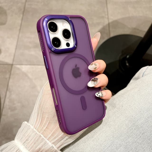 For iPhone 16 Pro Max Luxury Magsafe Magnetic Silicone Frame Phone Case For iPhone 11 12 13 14 15 16 Plus Matte Protective Cover