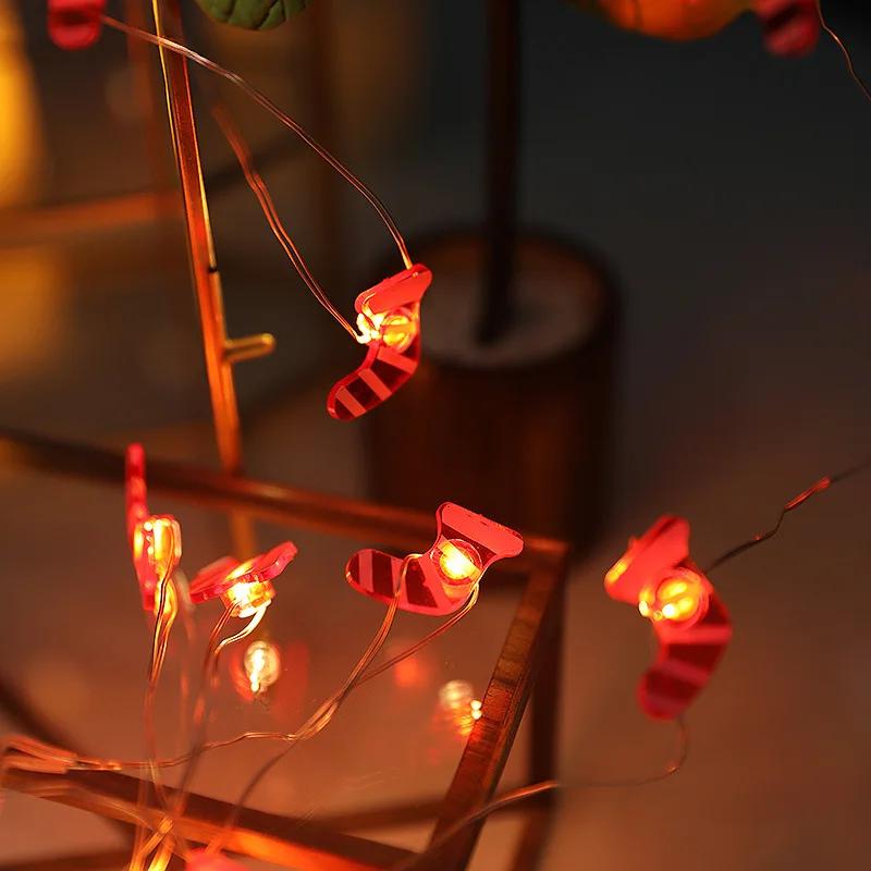2M Fairy String Lights Santa Claus Snowman LED Garland String Lights Bedroom Garden Decorations 2025 Merry Christmas Supplies