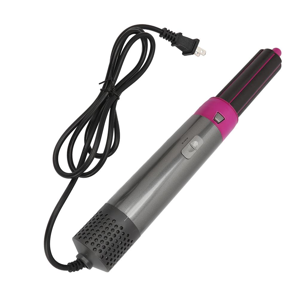 5 in 1 Hair Dryer Set Electric Rose Red Hot Hair Brush Set for Straightening Styling