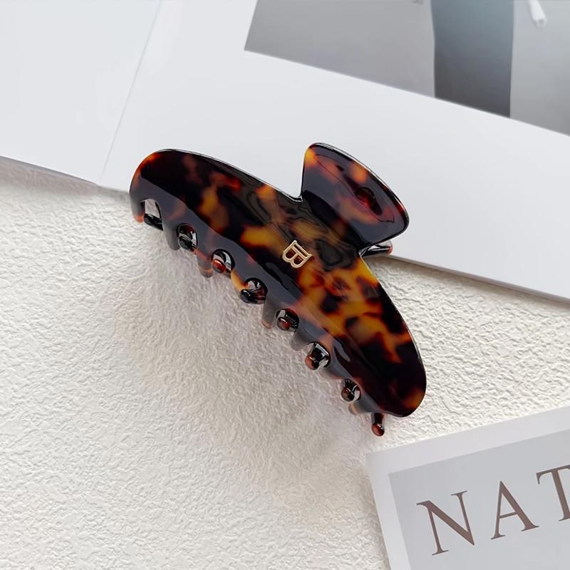 1 Stück Koreanischer Buchstabe B Bogen Greifspange Hohe Textur Acetat Haarspange Süße und vielseitige Haarhai-Klammer Haarschmuck