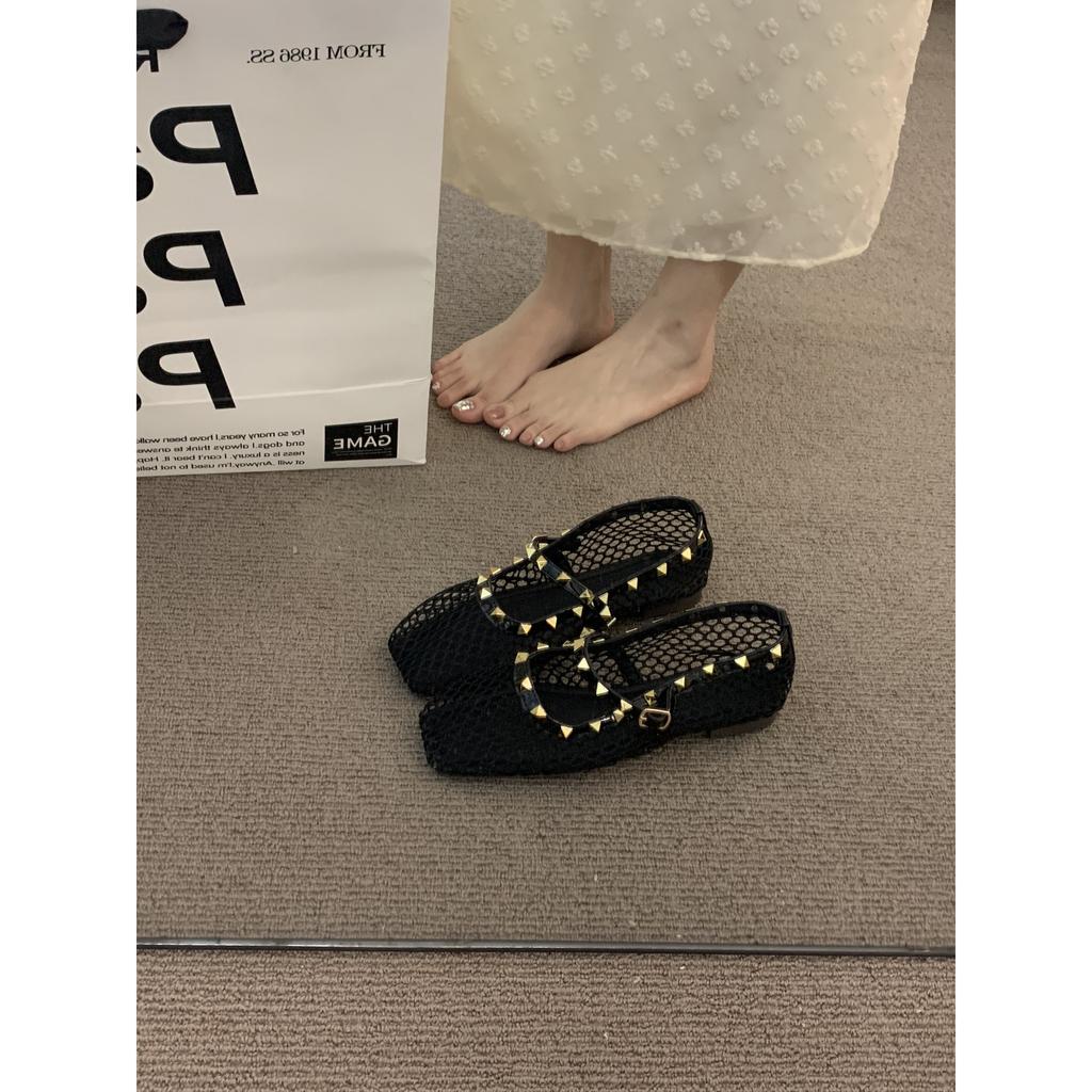 XINZHOU Temperament Gentle Design Sense Commuting Single Shoes Women's Shoes 2025 Chinese New Year with Skirt Evening Grandma Shoes