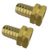 Brass Hose Fittings Set 2 Pieces 3/8 Barb and 3/4 GHT Female Connector