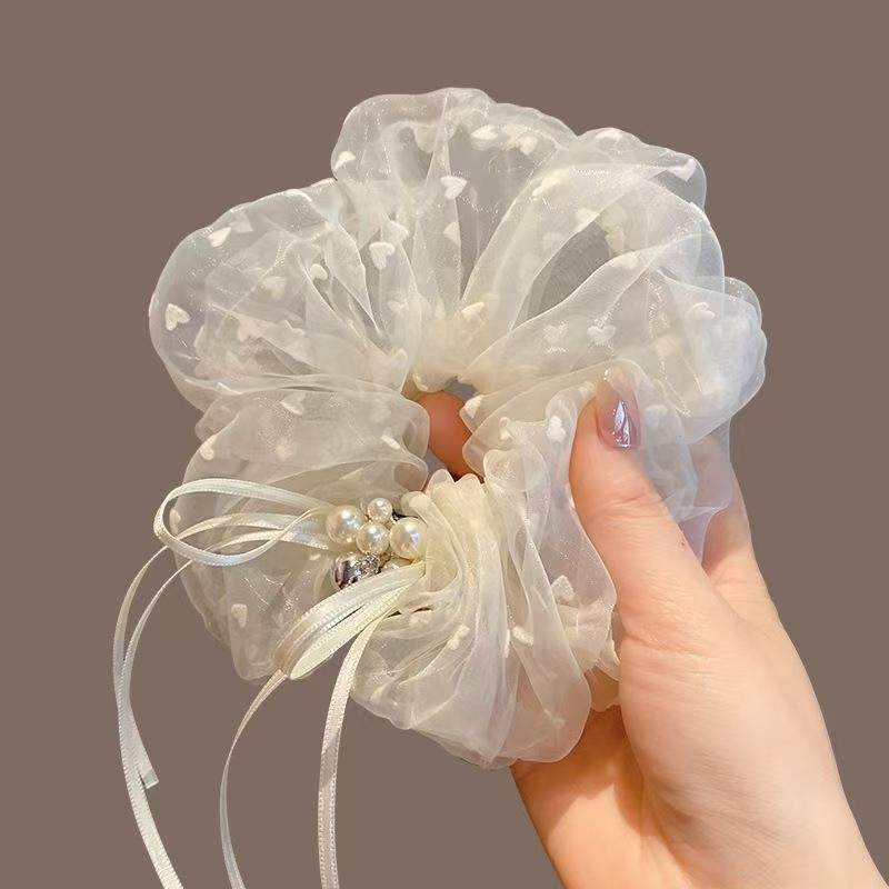 Haarschmuck weißes Netz Damen Accessoires Haarspangen Mädchen Haarbänder für Kinder Mädchenartikel Clip Haare weiblich