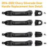 4-Piece Exterior Door Handles for 2014-2017 Chevrolet Silverado 1500