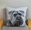 Décoration d'intérieur Mignon Schnauzer Chien Impressions Housse de Coussin Motif Housse de Coussin Convient Pour Canapé Chambre Voiture Housse de Coussin