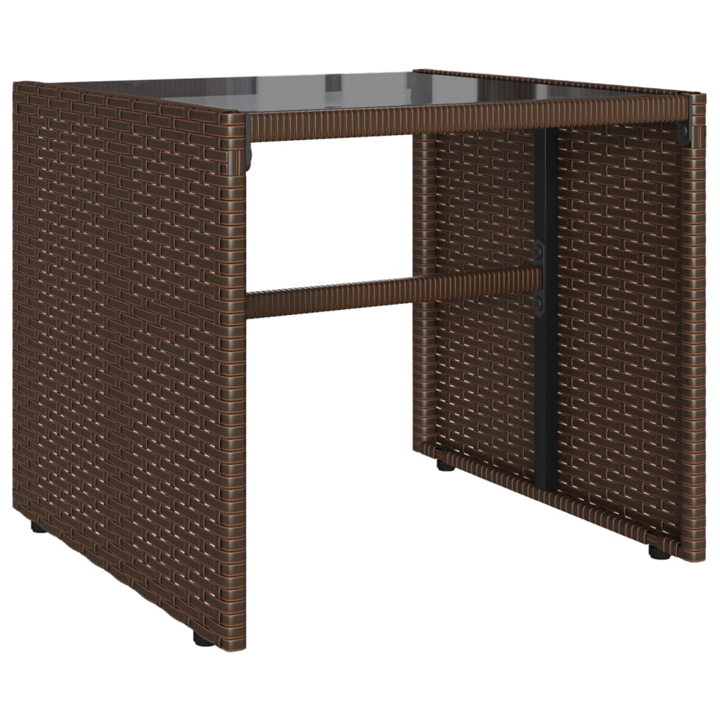 Vidaxl 4-Seater Garden Lounge Set, Cushions, Brown Rattan Pe