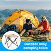 Folding Camping Cloth Table with 2 Cup Holders Carrying Bag Heavy Duty Waterproof Oxford Fabric Outdoor Picnic Beach Hiking Collapsible Table