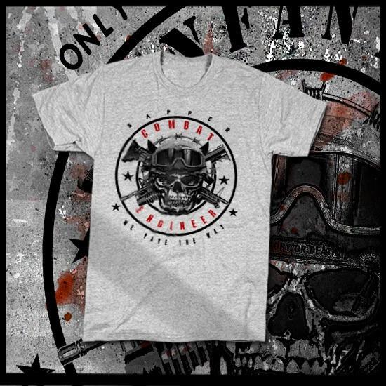 Military Combat Engineer Army Sapper T-Shirt Special Forces Airborne Ranger New S
