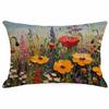 New Decorative Pillowcase 3D Three-dimensional Effect Floral Pillowcase Sofa Cushion Cover Digital Printing
