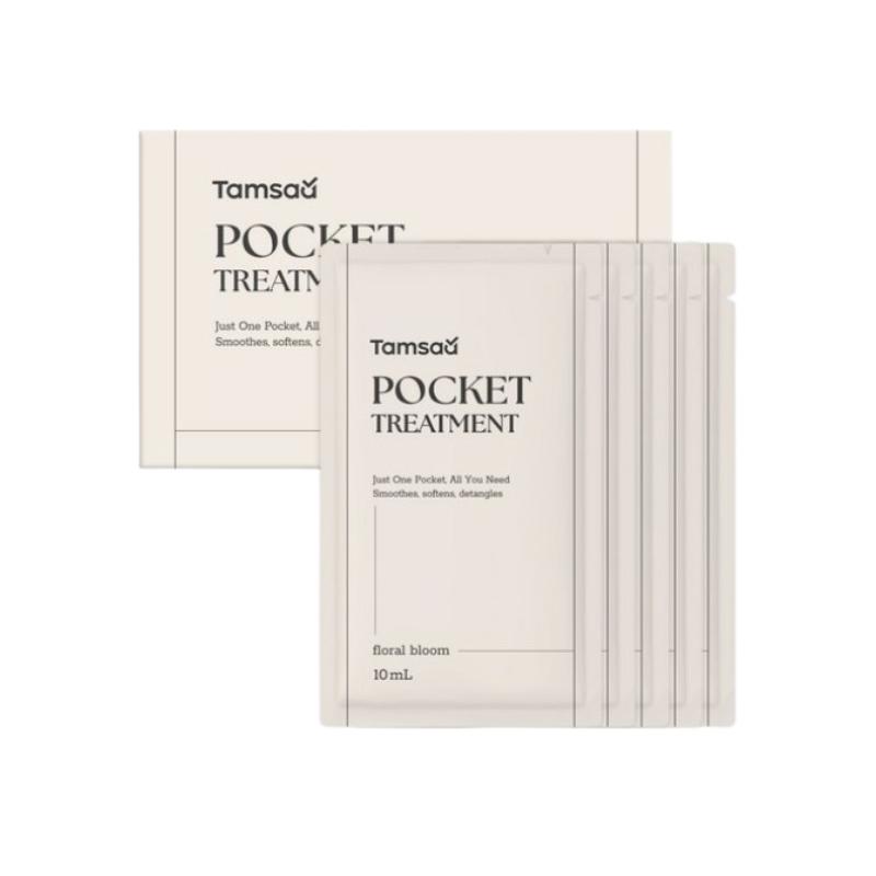 TAMSAA Pocket Hair Treatment 10ml × 50pcs | Single-Use Travel Hair Pack |Deep Moisture & Shine Care | Herbal & Floral Bloom Fragrance