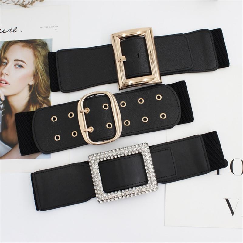 Stretchy Waist Belt Solid Color Woven Stretchy Belt for Wrap Dress Halter Dress Night Club Sexy Belt for Party Dancing