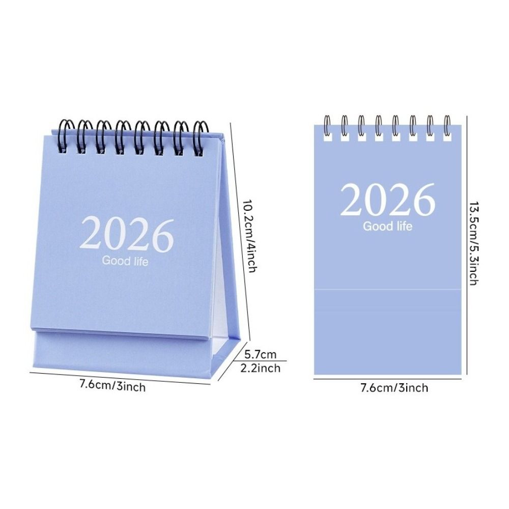 Morandi 2026 Calendar Portable Plan Book Simple Desk Calendar  Desktop Ornament
