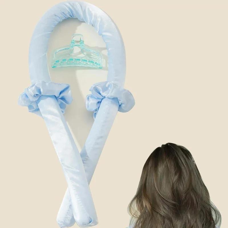 Heatless Curling Rod Headband No Heat Silk Curls Hair Products Ribbon Rollers Sleeping Soft Lazy Hair Curlers Hair Styling Amagi