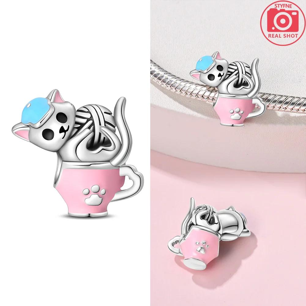 Owl Squirrel Bear Hedgehog Cute Animal Series Creative Copper Charms Beads Fit Pan Original Bracelets Diy Jewelry