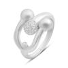 Silver Ring with Cubic Zirconia, Product Weight 2.92 G (2208648)