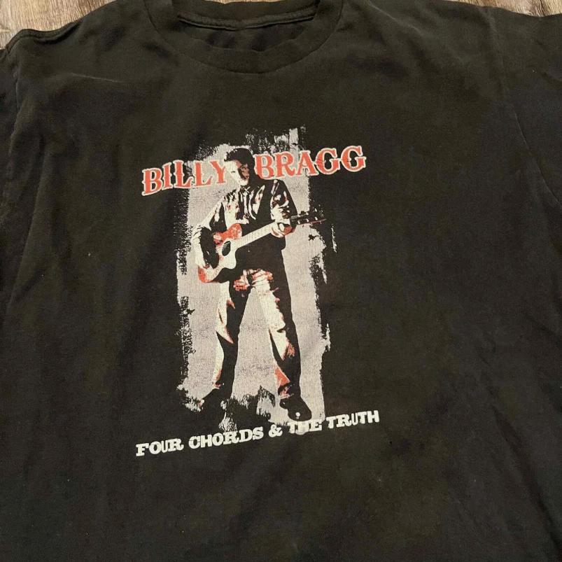 

Billy Bragg Four Chords and the Truth Tee Shirt Cotton Short Sleeve L