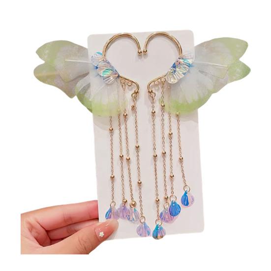 Girl Hair Pin Bowknot Starfish Shell Faux Pearls Chain Decor Kids Hair Clip Princess Headwear Hair Accessories